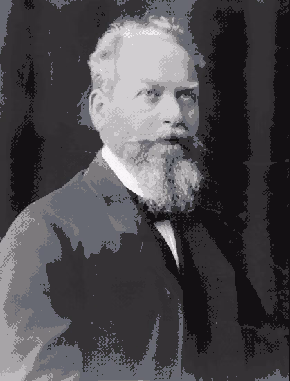 Black-and-white portrait of phenomenologist Edmund Husserl around 1900