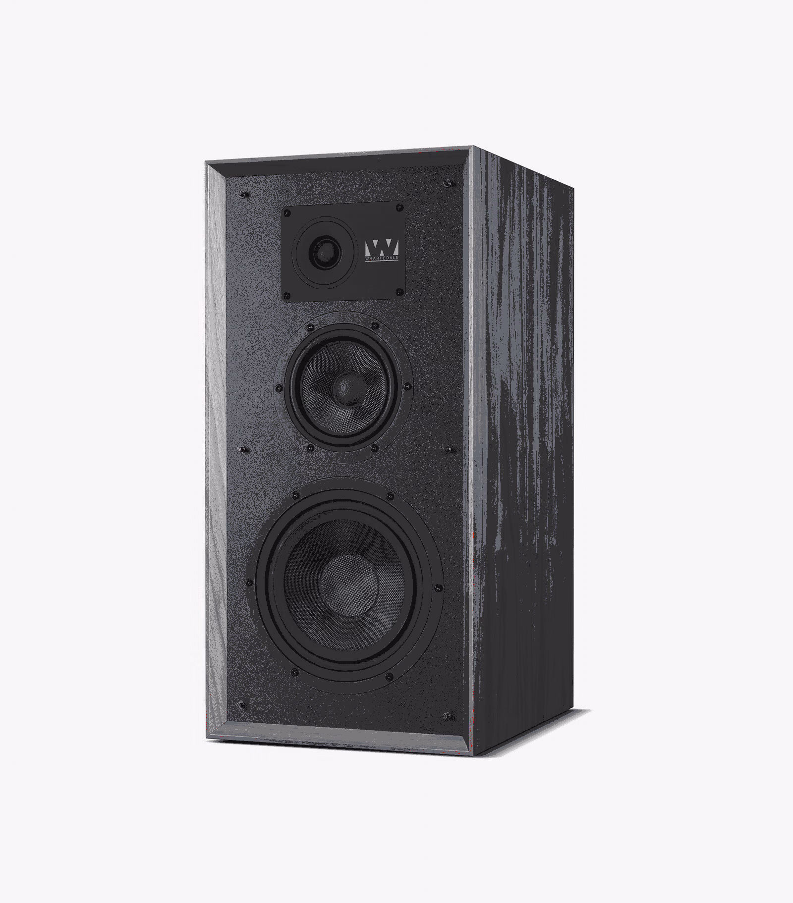 Wharfedale Super Linton loudspeaker in walnut on its matching stand